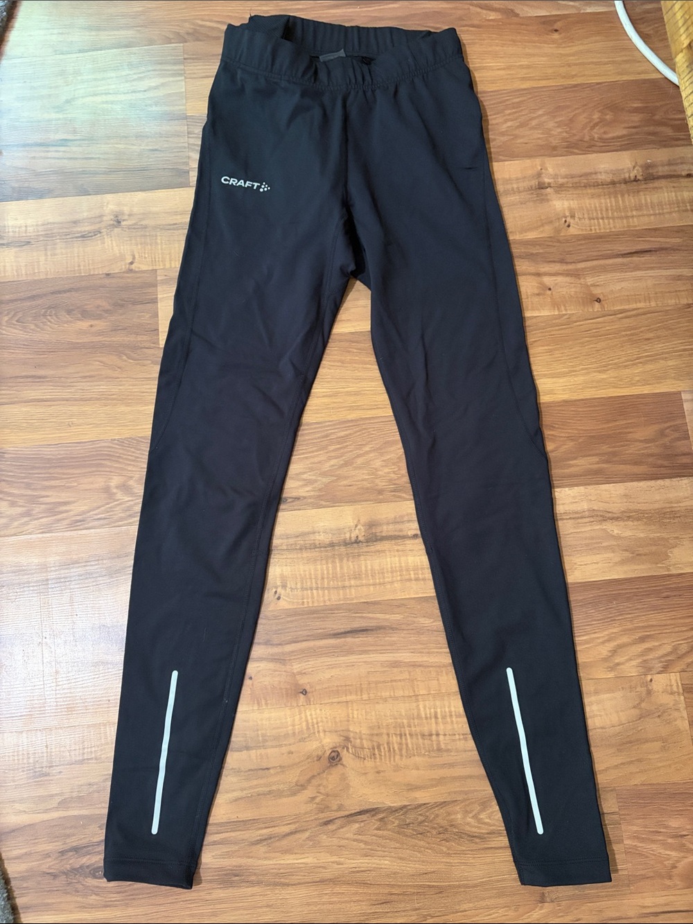 Craft Men's Black Reflective Running Tights